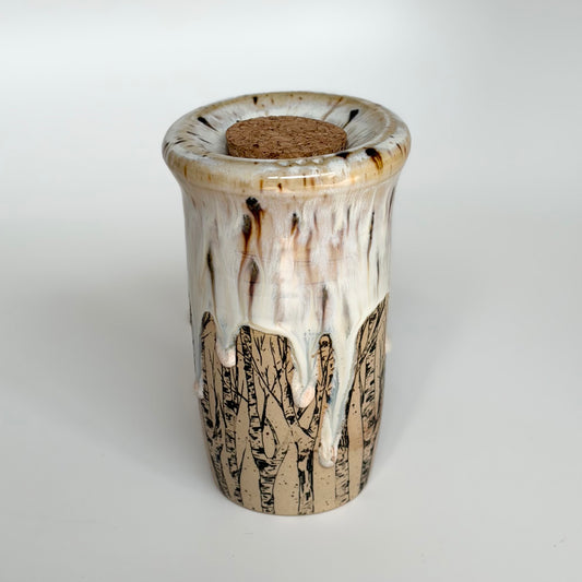 Birch Trees Travel Tumbler