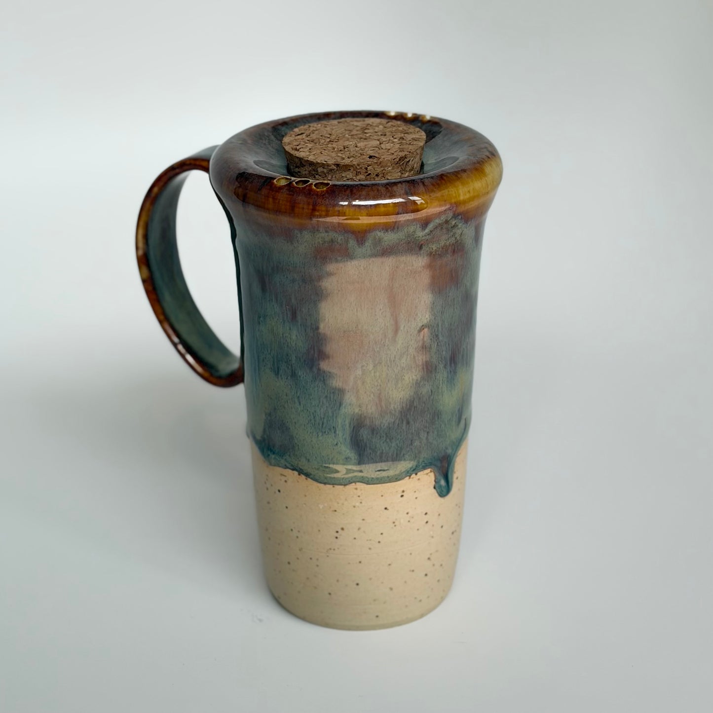 Copper + Blue Travel Mug