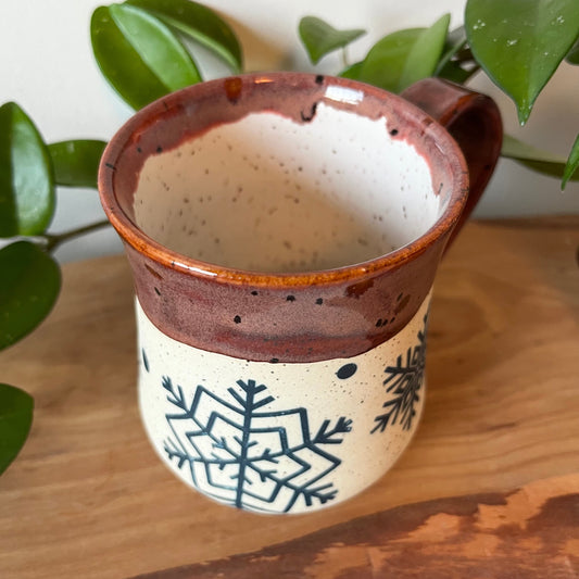 Blue Snowflake Mug