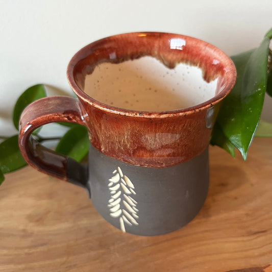 Carved Tree Mug