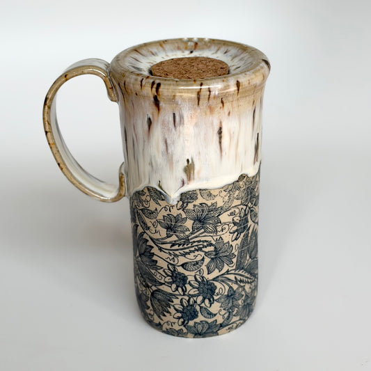 Blue Lace Travel Mug