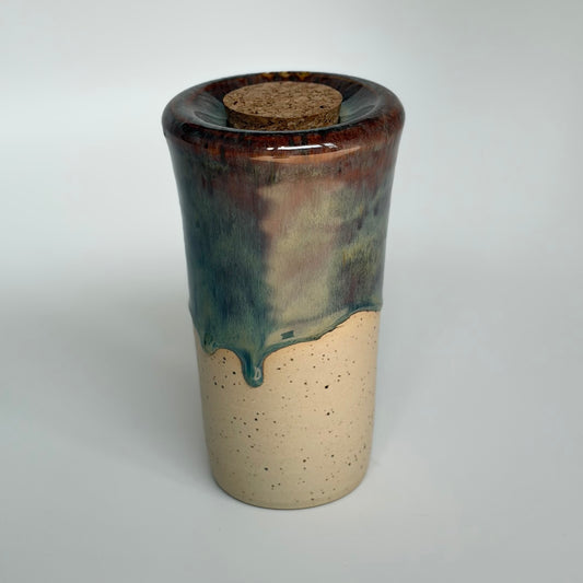 Copper + Blue Travel Tumbler