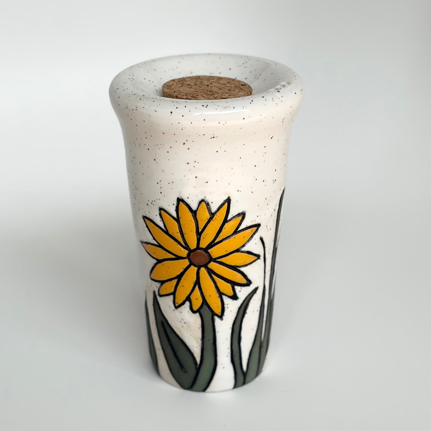 Carved Flower Travel Tumbler