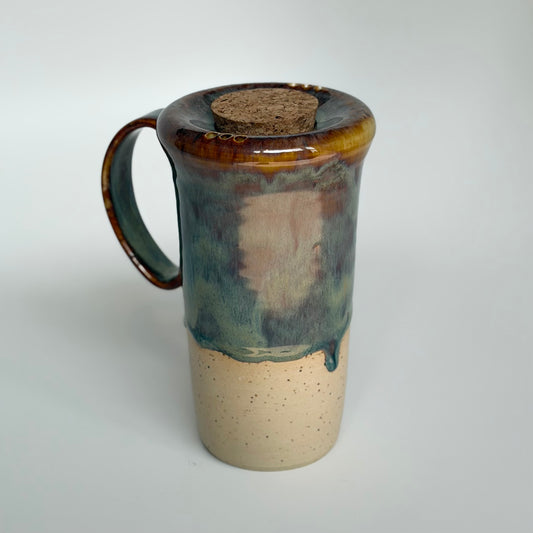 Copper + Blue Travel Mug