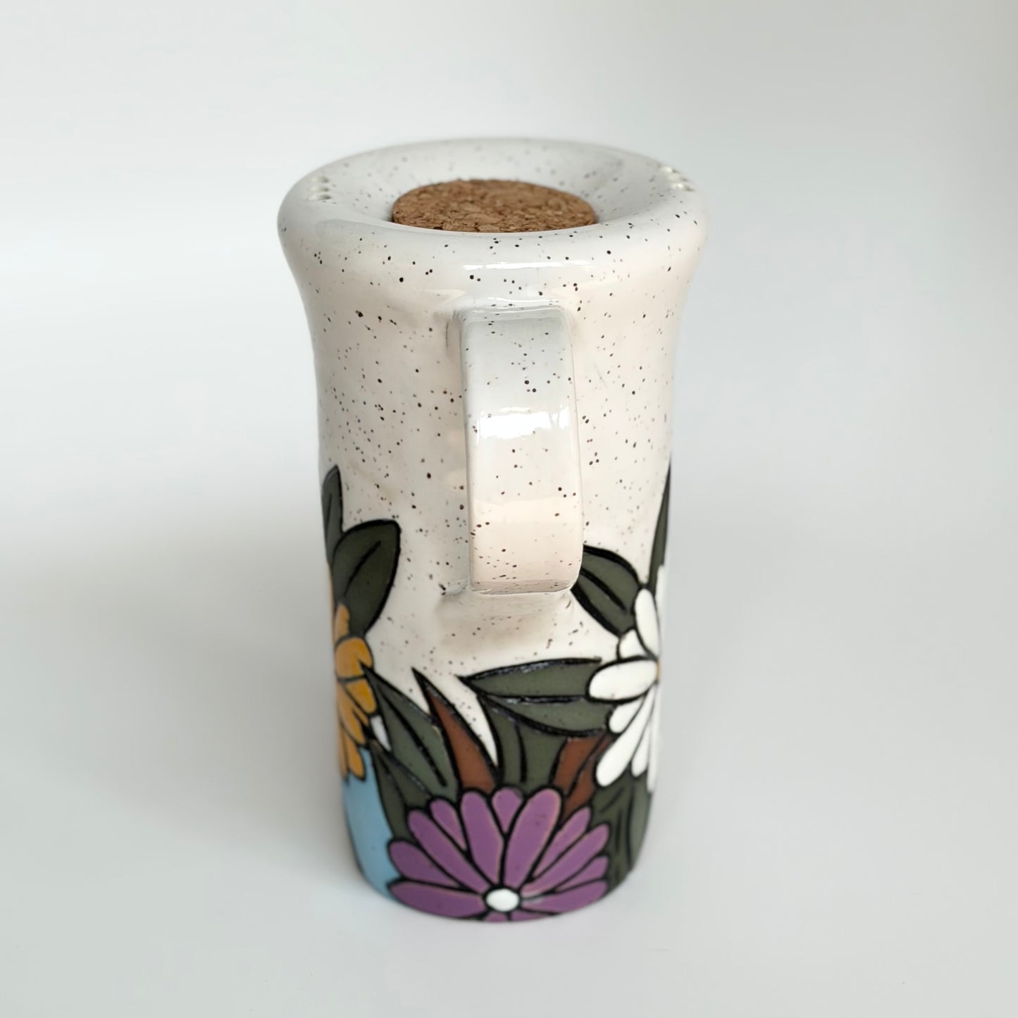 Carved Flower Travel Mug