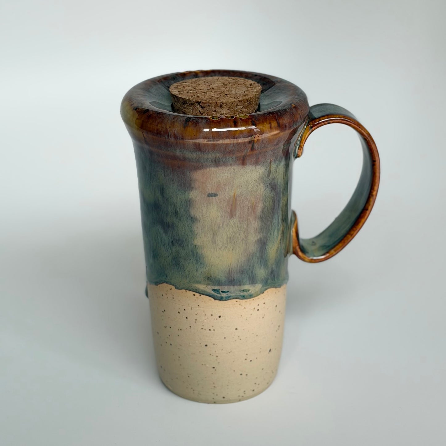 Copper + Blue Travel Mug
