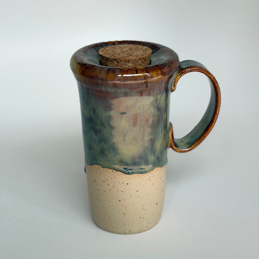 Copper + Blue Travel Mug
