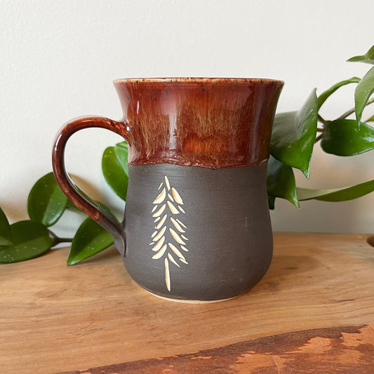 Carved Tree Mug