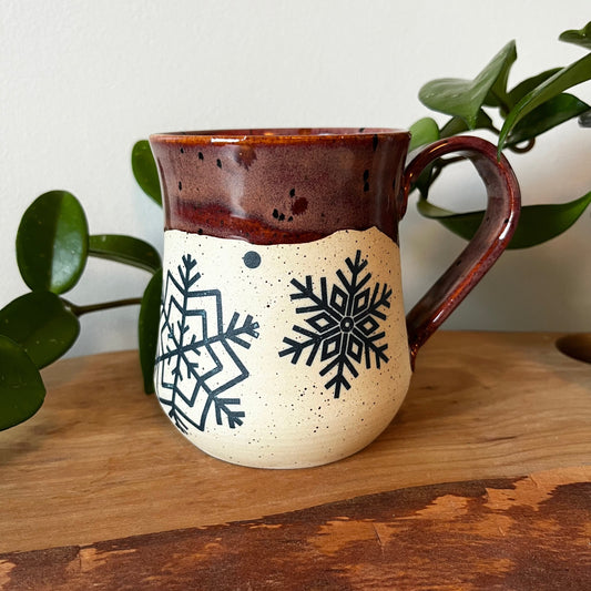 Blue Snowflake Mug