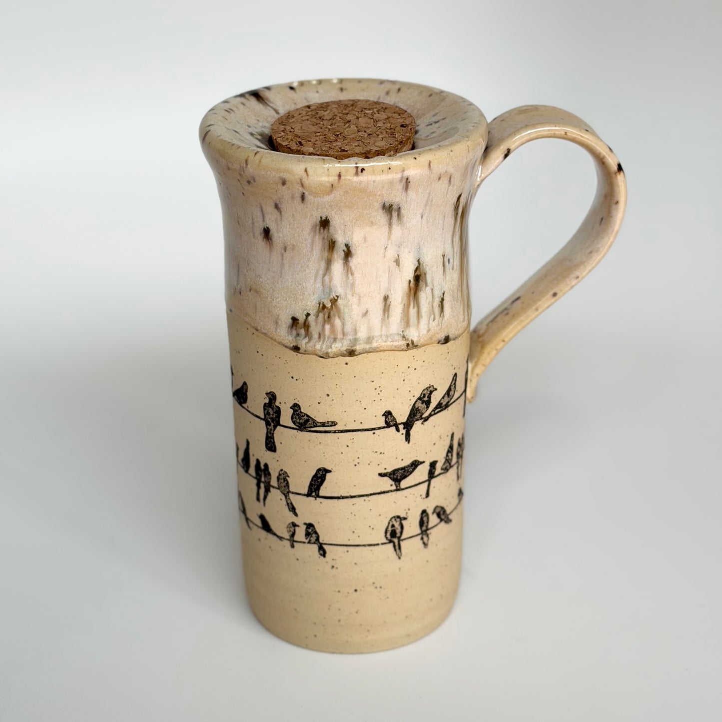 Birds on a Wire Travel Mug
