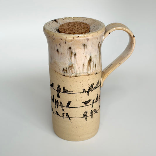 Birds on a Wire Travel Mug