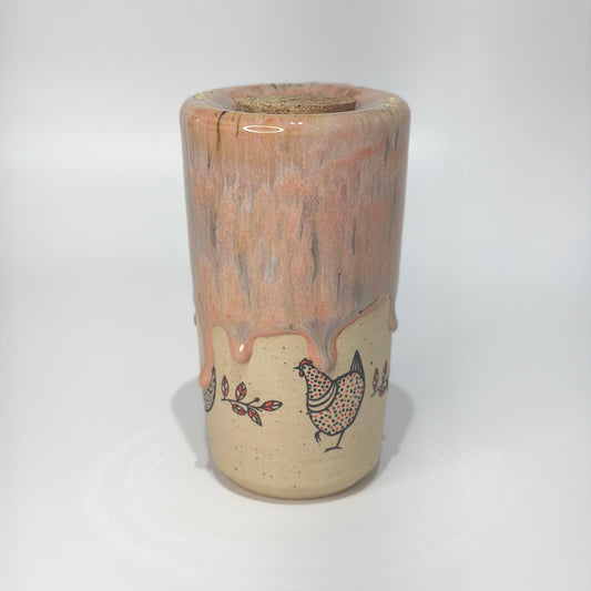 Peach Chickens Travel Mug