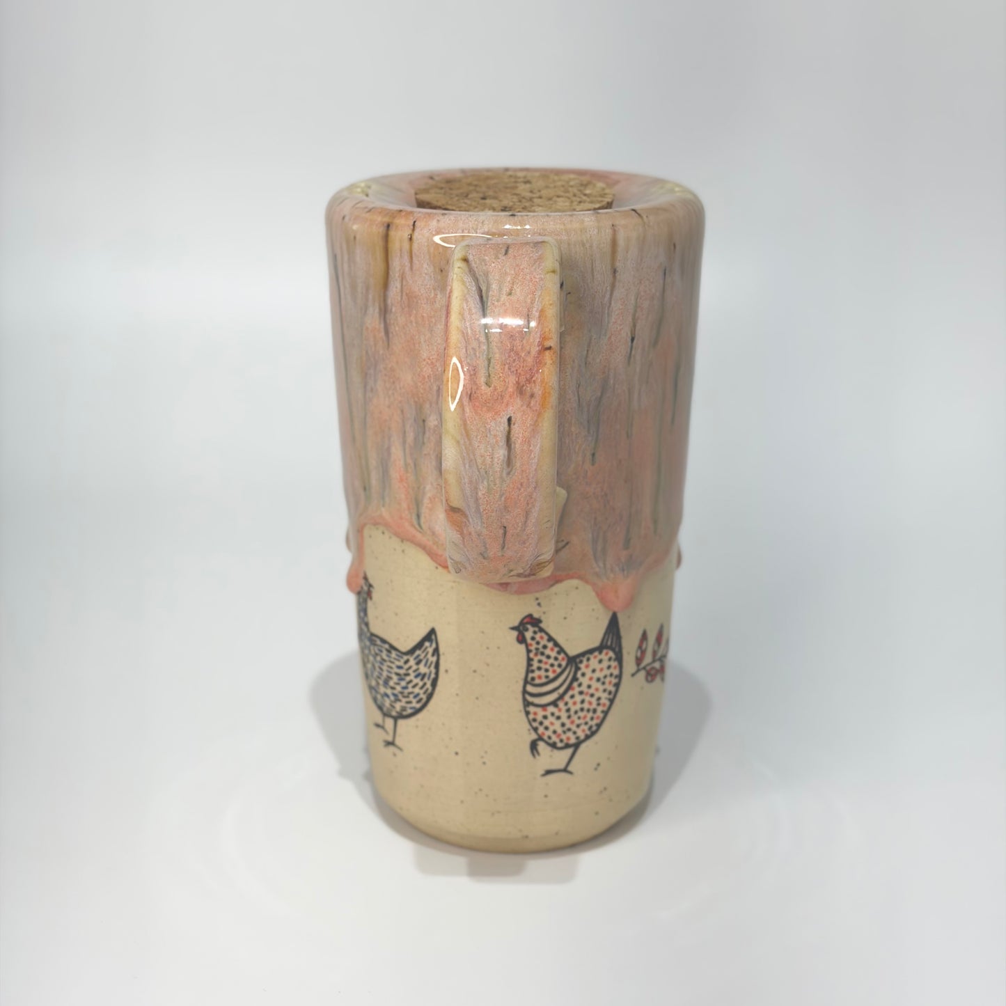 Peach Chickens Travel Mug