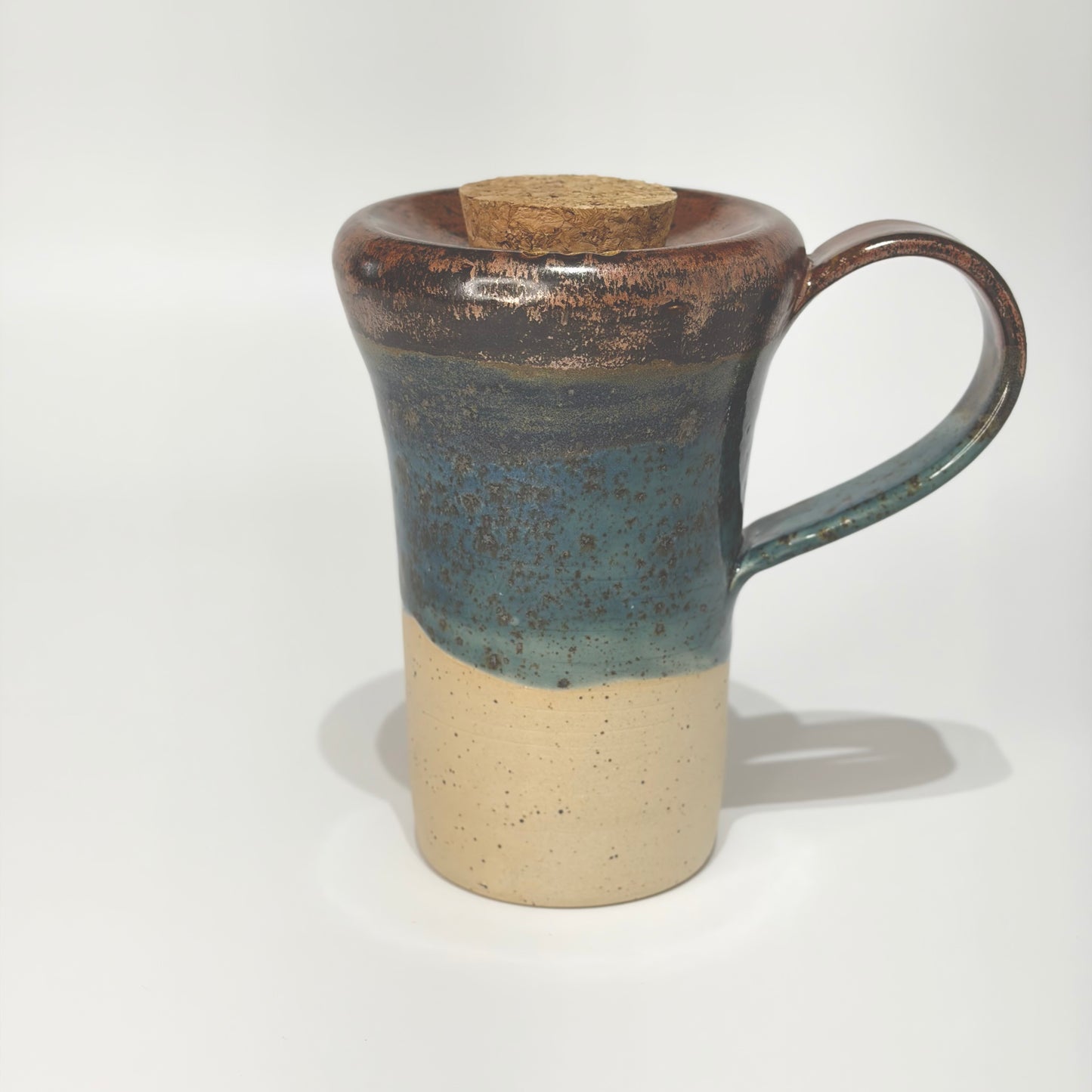 Copper + Blue Travel Mug
