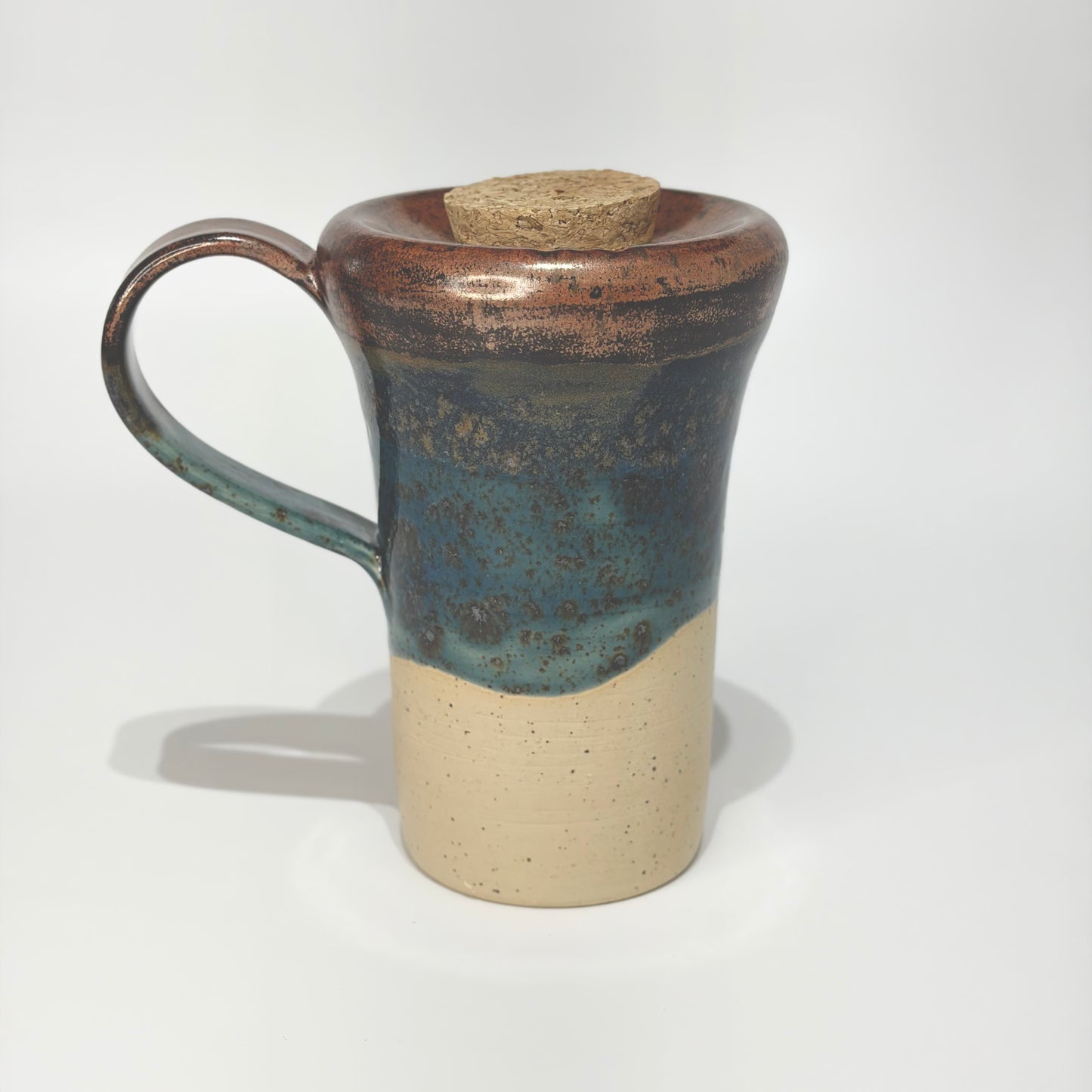 Copper + Blue Travel Mug